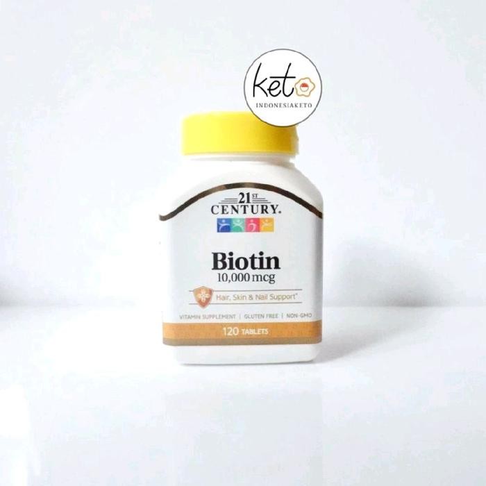 21st Century Biotin 10.000 mcg , 120 Tablets , ORI 100% USA