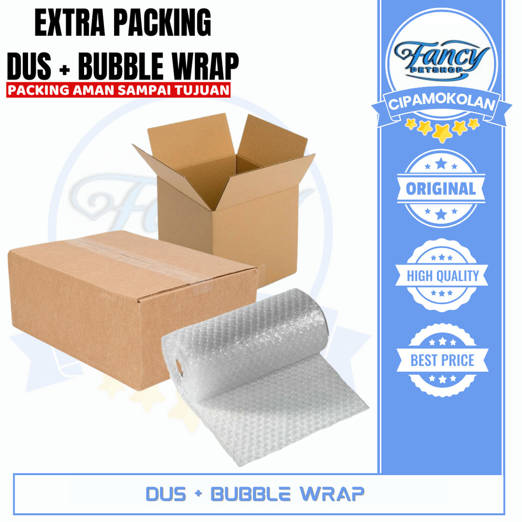 

EXTRA PACKING ( DUS + BUBBLE WRAP ) UNTUK MEMINIMALISIR KERUSAKAN