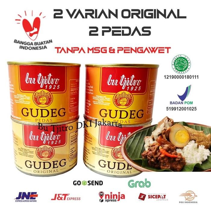 

[TERLARIS] Gudeg Kaleng Bu Tjitro Paket Hemat Ori- Pedas 100% Asli Produksi Baru[TERLARIS ]