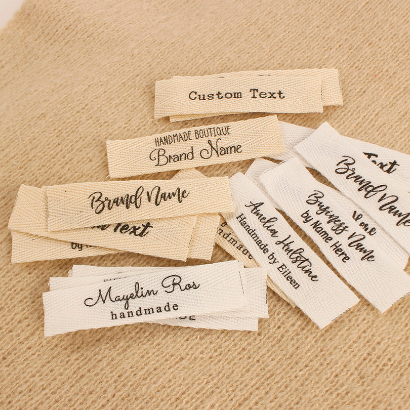

Custom Twill Labels for Clothes, Personalized Items,Brand Tags,Handmade, Sewing Accessories, Xw5520