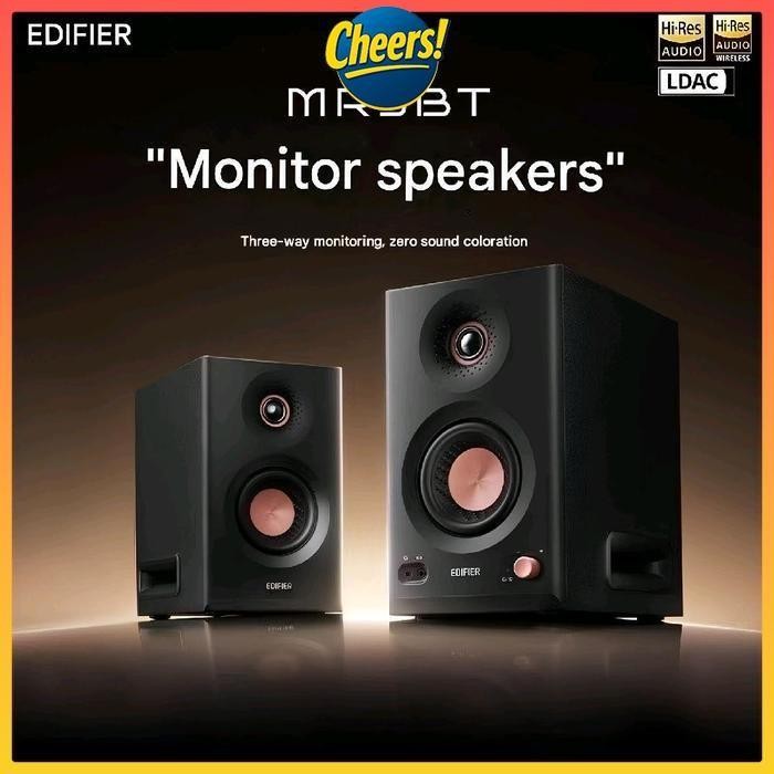 Edifier MR5 / MR5BT Tri-amped Powered Studio Monitor Speakers, HiRes, BT 6.0