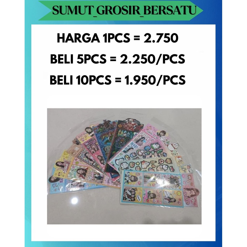 

SGB STICKER STIKER 2D BLINK BLING MARVEL BLACKPINK MIXUE AVENGERS SPIDERMAN JENNIE ROSE LISA JISOO