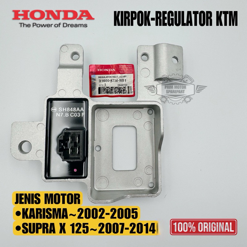 DROG.SHOP ORIGINAL KIPROK REGULATOR KTM KARISMA, SUPRA X 125 KUALITAS ASLI 100% HONDA AHM