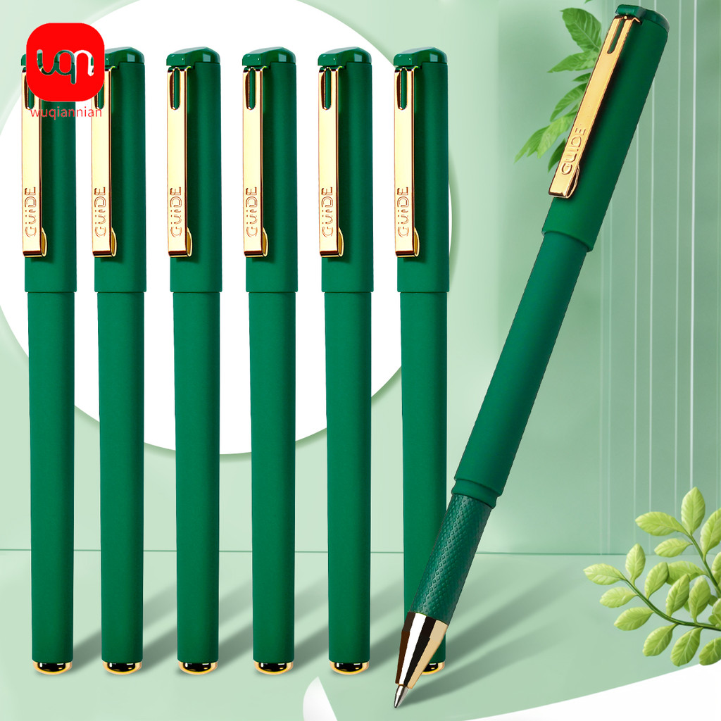 

6pcs/lot Ballpoint Pen with Green Ink 0.7mm Special Colors Thick Line Gel Pens for Writing Markers School Supplies for Office St
