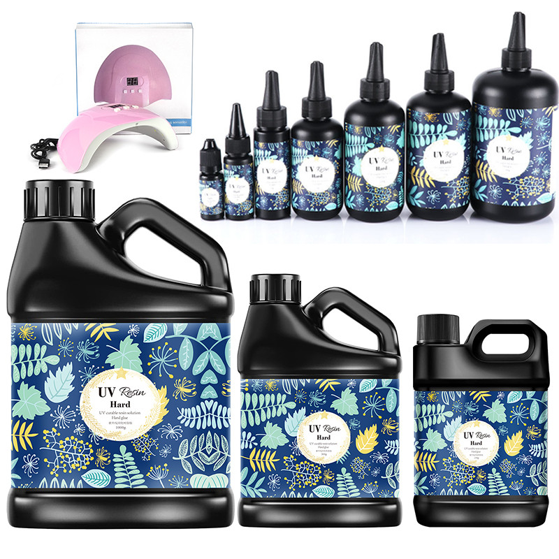 

UV Resin Glue 10-1000g Crystal Clear Hard Type UV Glue Ultraviolet Curing Epoxy Resin For DIY Jewelry Making Craft Decoration