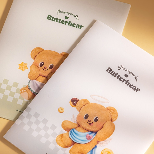 

Deli x Butterbear Map File / Report Cover 4 Slot Transparan Sampul Tahan Air HY605