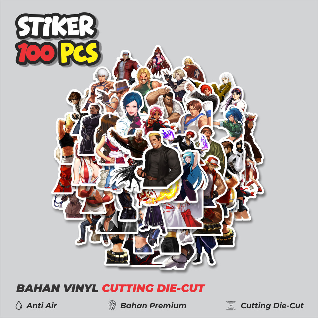 

Terbaru! 50 pcs Stiker Game Series King Of Fighter Character Mix 8 Dekorasi Lucu Kreatif untuk Notebook, Skateboard, HP