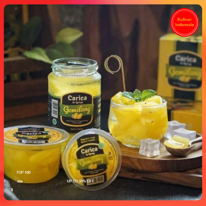 

Carica Gemilang Segar Kemasan Buah Carica Minuman Carica Pepaya Dieng