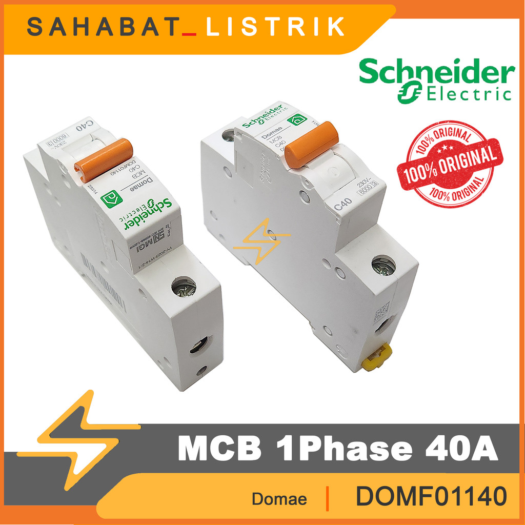 MCB SCHNEIDER 40A 1 Phase / MCB 40 Ampere