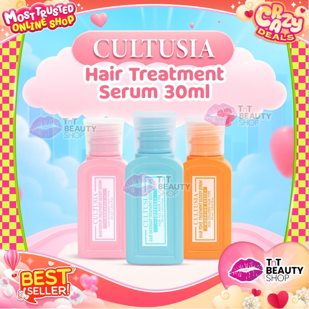 CULTUSIA Hair Serum 30ml Penguat rambut, penumbuh rambut, pelembut rambut 30ml | TnT Beauty Shop