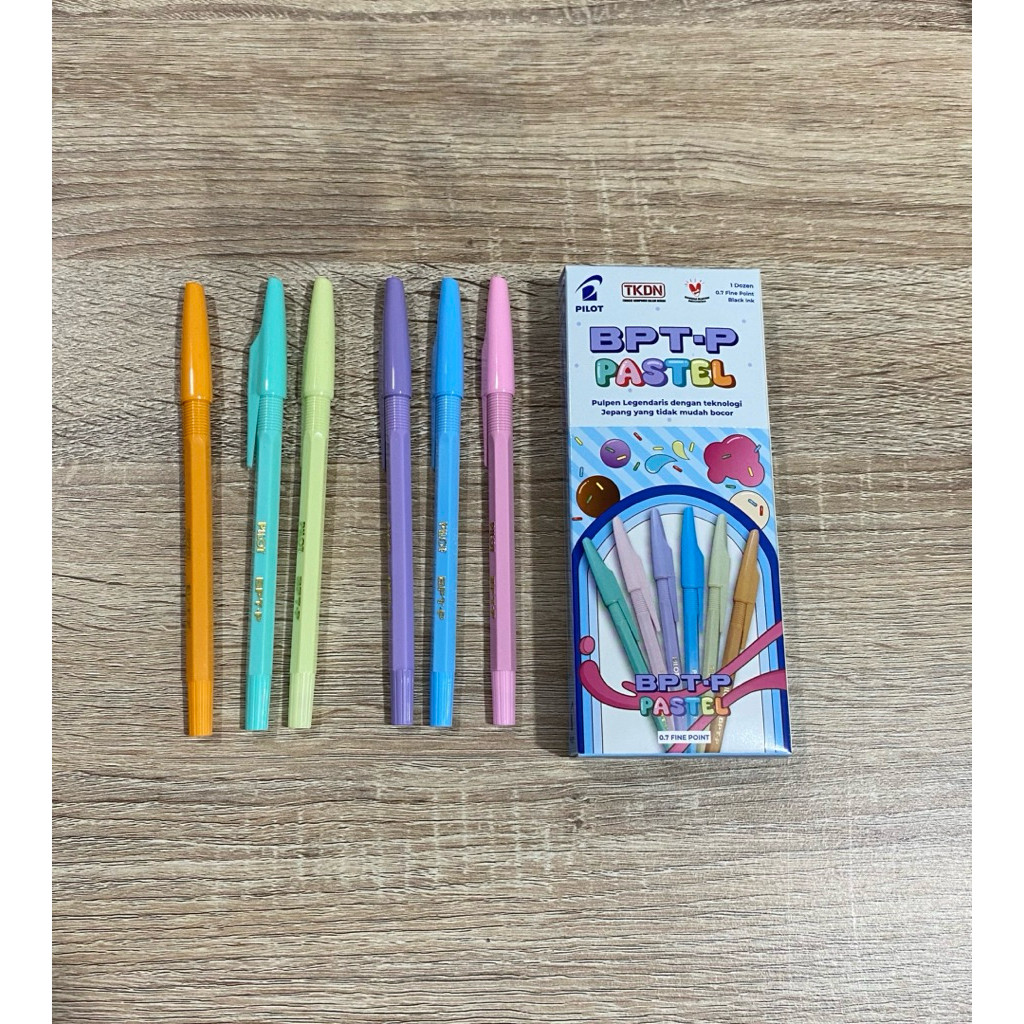 

(Lusin) Pena Pilot BPTP-PASTEL Hitam (Min. Order 3 Lusin)