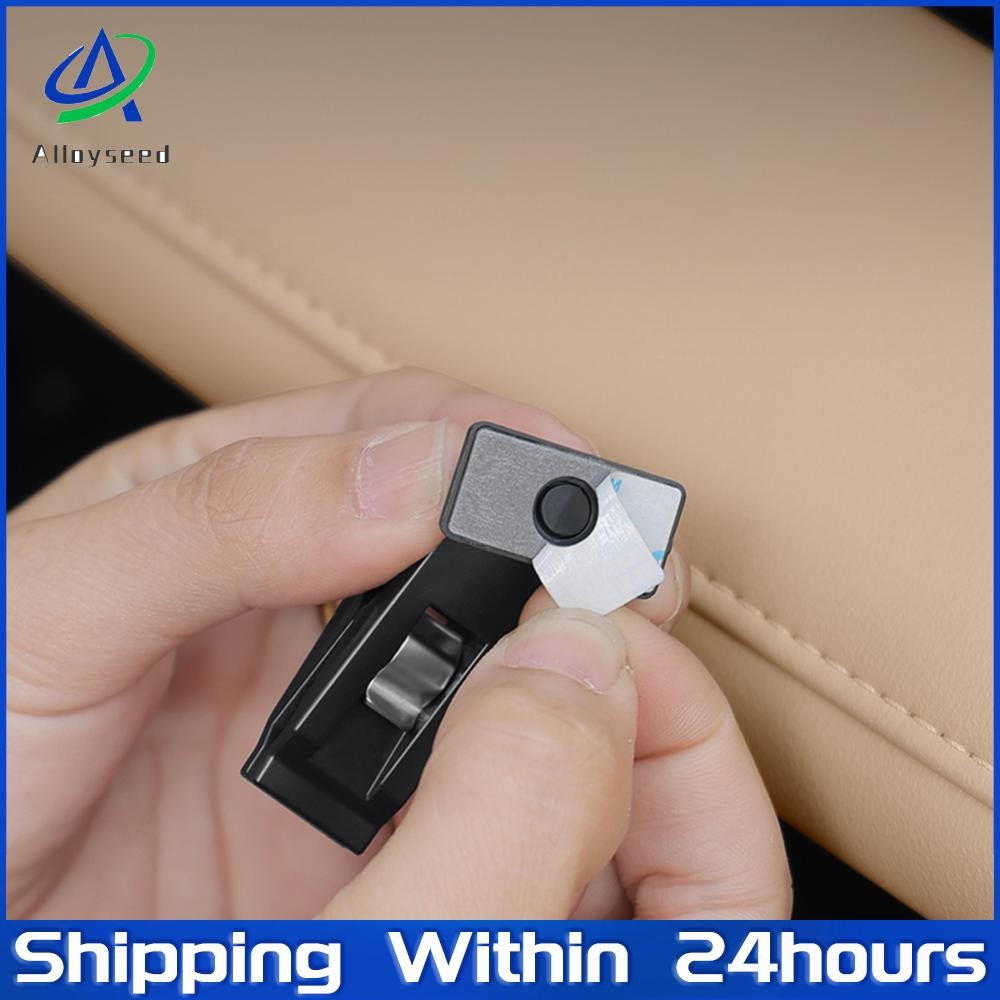 

2Pcs Vehicle Parking Card Holder Clip Adjustable Ticket Sticky Organizer Clip Self Adhesive Bill Holder Clamp for Hats Sun Shade