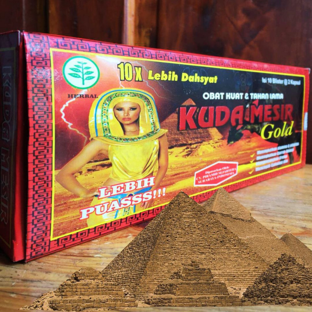 Herbal Store -  Obat Stamina Pria Kapsul Kuda Mesir Gold Original - PER BOOK