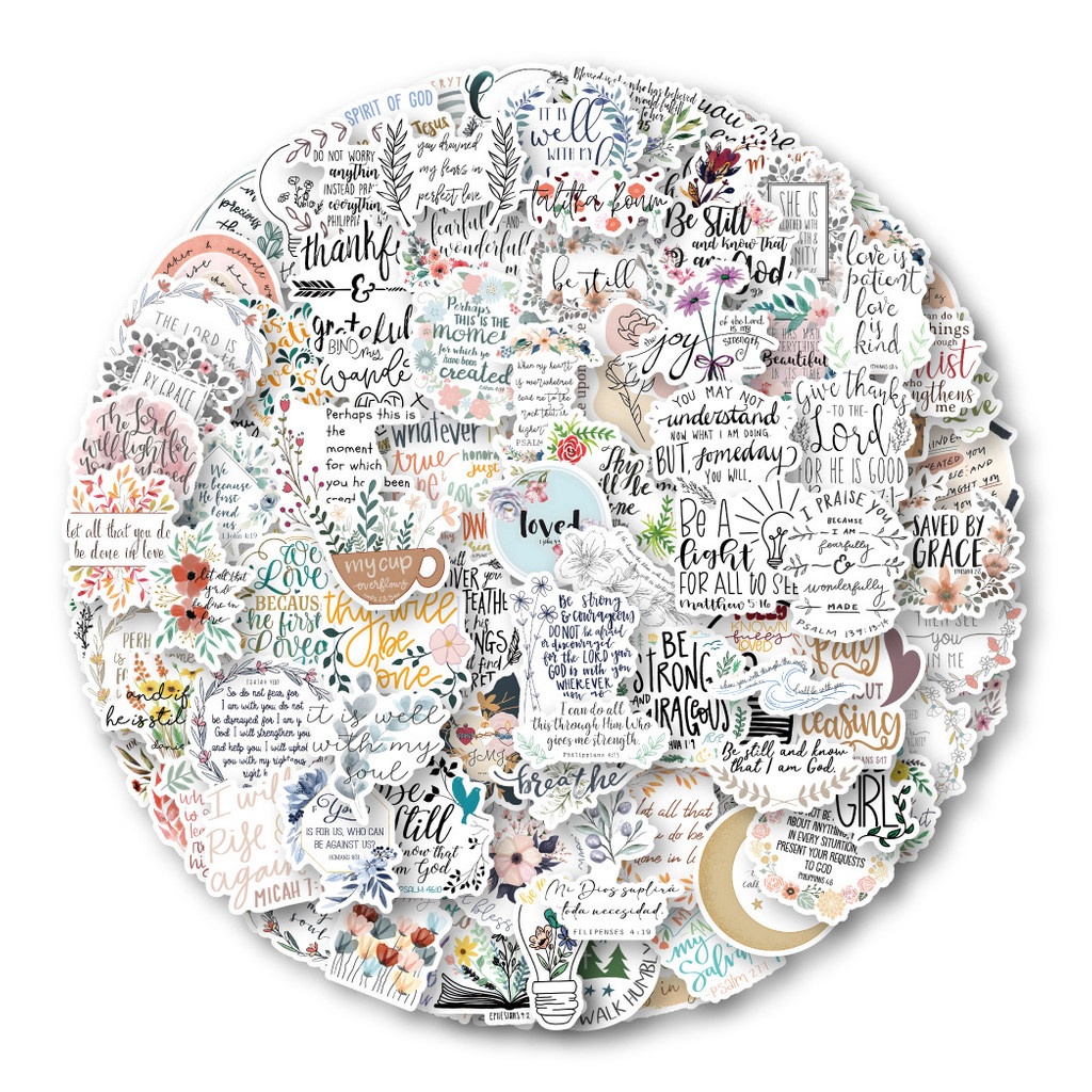 

10/30/50/100Pcs New Bible Stickers For Snowboard Laptop Luggage Car Fridge DIY Styling Vinyl Home Decor Stickers