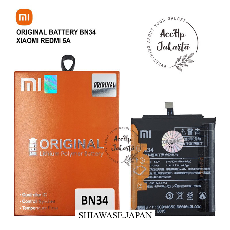 Baterai Batre BN34 Redmi 5A Batrei batrai  Redmi 5a BN 34 oryginal BARU