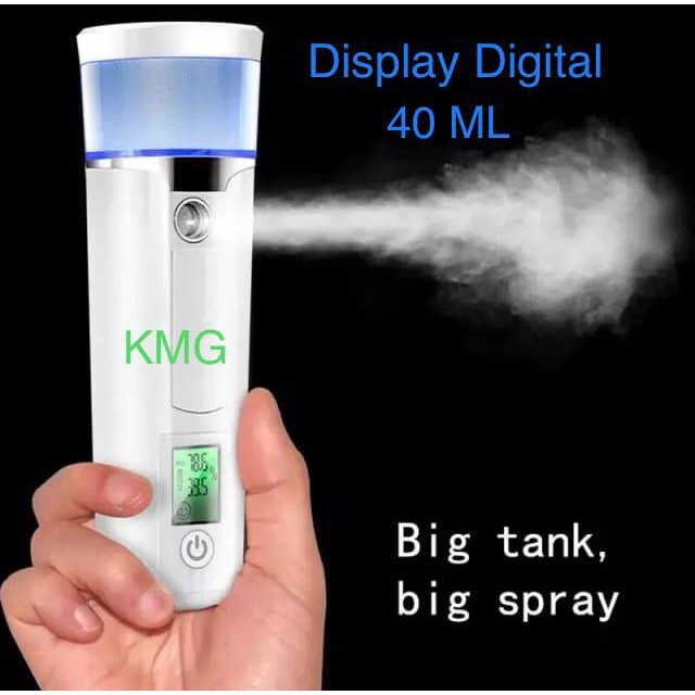 Nano Spray Wajah-Nano Mist Spray-40ML-Ada indikator Baterai dan Pelembab Kulit