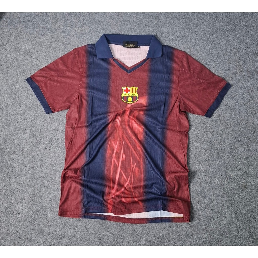 PLAYER ISSUE BARCAA HOME CACTUSJACK 2000/2001 JERSEY BAJU BOLA FUTSAL HGH QUALITY PRIA DEWASA