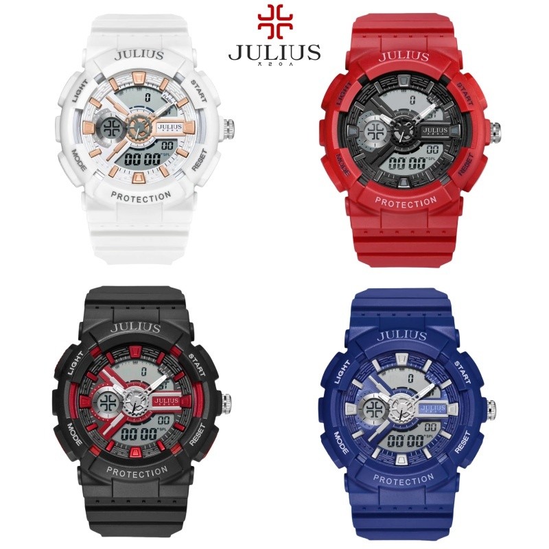 Jam Tangan Pria JULIUS Sports Fashion Active JA-1299 Tahan Air