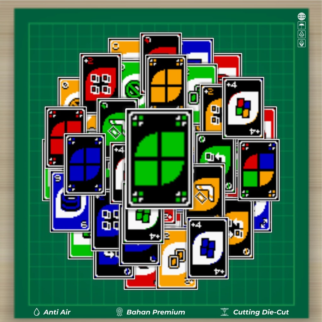 

HOT 50 PCS STIKER Stiker Game Kartu UNO V4 Stiker Fashion Cars Decal Dingin Kartu Album Custom Vinyl Anti Air- Sticker Aesthetic Buku Journal Koper Casing HP Tablet Laptop Helm Motor Botol Minum