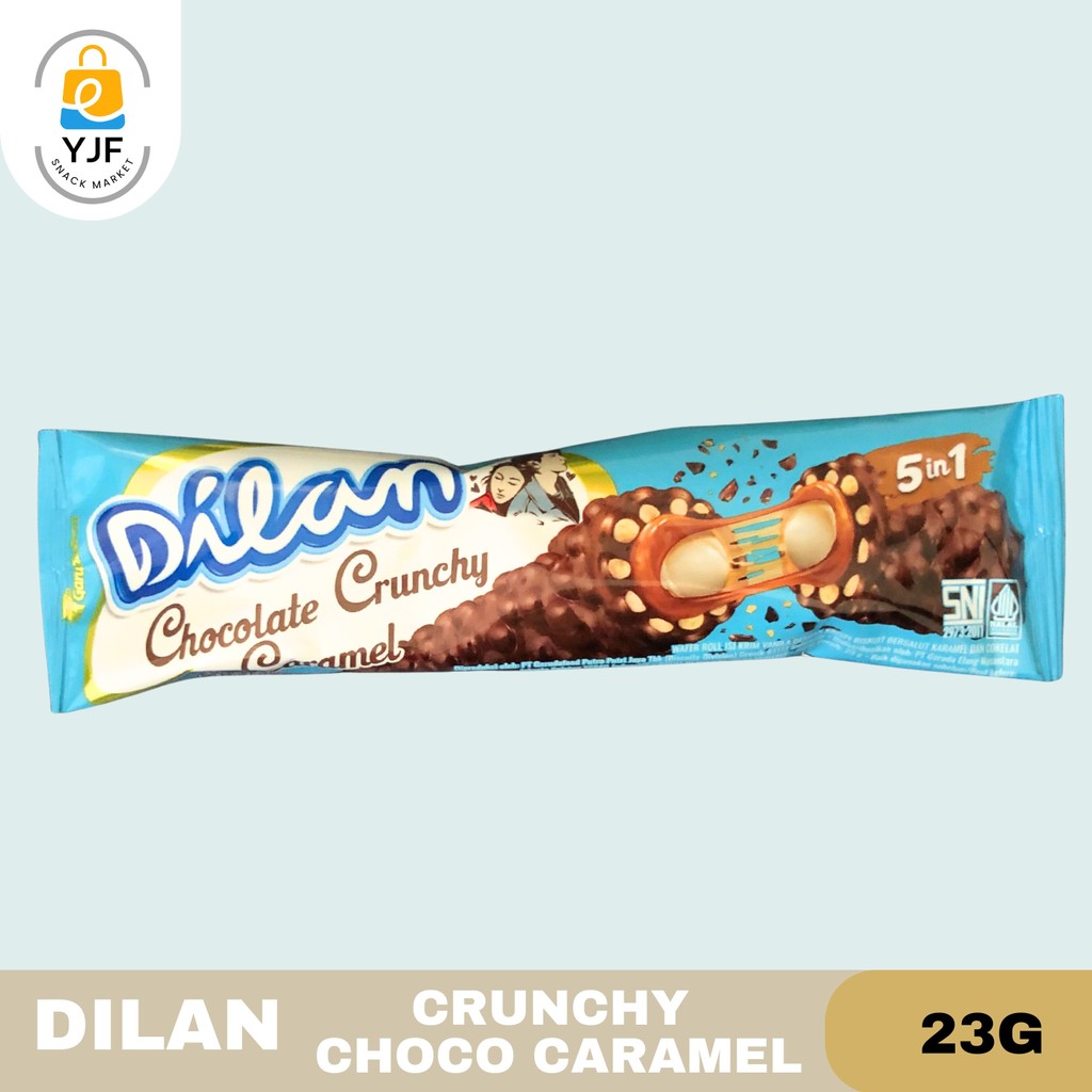 

Dilan Chocolate Crunchy Caramel 23g - 1PC / Dilan Choco Caramel / Wafer Roll Caramel