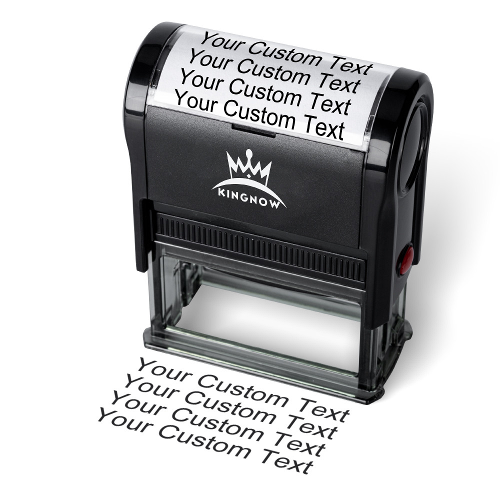 

Custom Logo Self-Inking Stamp Personalized Rubber Stamp Office Company Book Seal Business Return Address Stamp Family Stamp