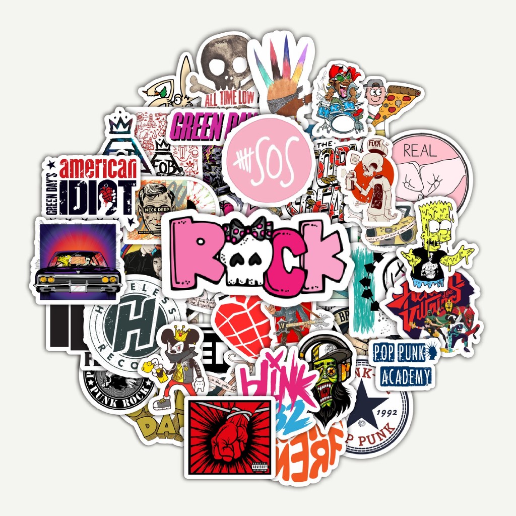 

Sticker Pack Stiker Pop Punk Art Mix | Sticker TUMBLR | Stiker LAPTOP KOPER HELM