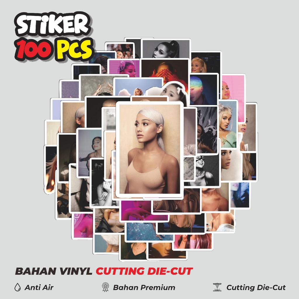 

Terbaru! 50 pcs Stiker Ariana Grande Dekorasi Lucu Kreatif untuk Notebook, Skateboard, HP