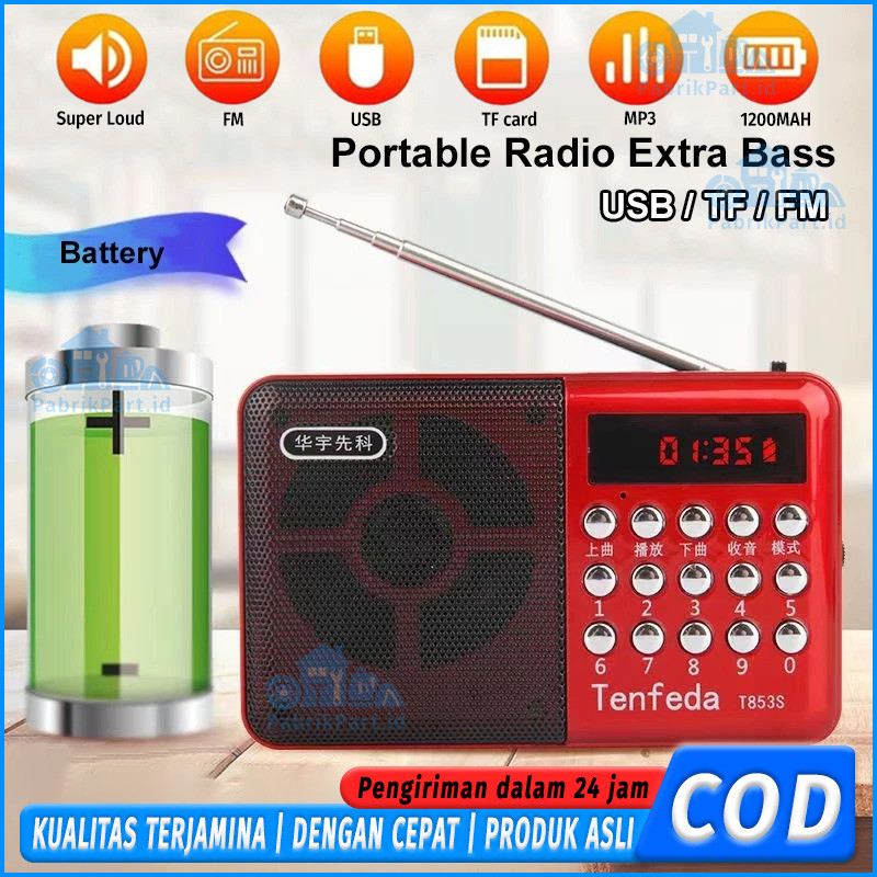 Radio Bluetooth Murottal Digital JOC – Speaker Al-Qur'an FM/SD/USB/MP3 Player, Radio Qur'an Portable