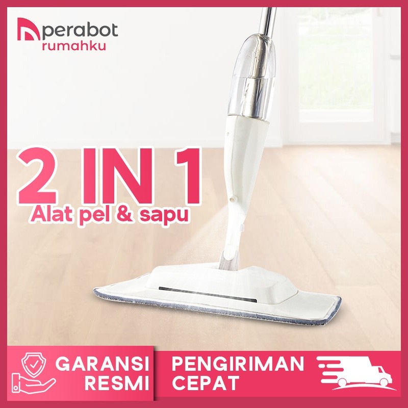 Alat Pel Lantai Spray Mop 2 in 1 - Sapu Pel Lantai 2 in 1 Pel Lantai Semprot