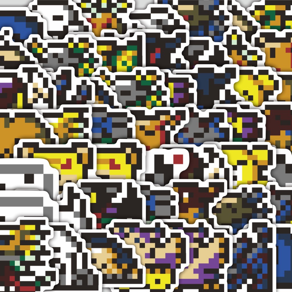 

Stiker Cutting Pack Stiker Pixel Digimon V16 Isi 100Pcs Series Aesthetic Lucu Keren Untuk Koper Bahan Vynil