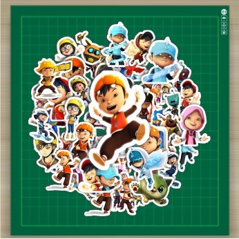 

HOT 50 PCS STIKER Stiker Kartun Series Boboiboy Karakter Mix Stiker Fashion Cars Decal Dingin Kartu Album Custom Vinyl Anti Air- Sticker Aesthetic Buku Journal Koper Casing HP Tablet Laptop Helm Motor Botol Minum