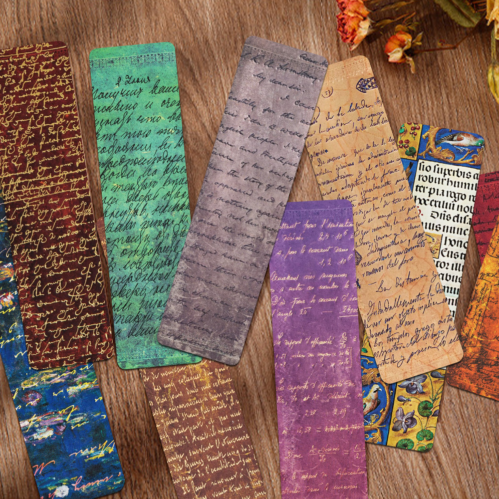 

30pcs Vintage Celebrity Manuscripts Bookmarks Reading Pages Books Marked School Stationary Supplies DIY Aesthetic Bookmarks