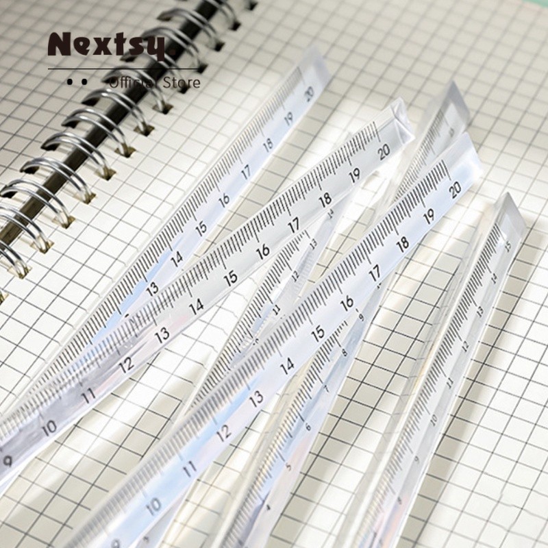 

Nextsy Penggaris Segitiga Transparan 15cm/20cm Penggaris Segitiga Penggaris Pengukur Kristal