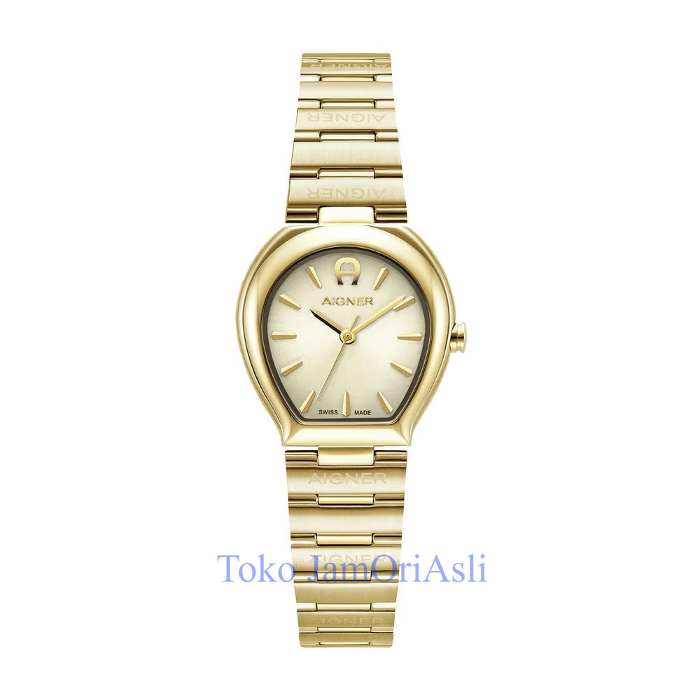 Promo Original Jam Tangan Wanita Aigner AGW.283005 Women Genova Gold Watch Swiss Made Garansi Resmi 
