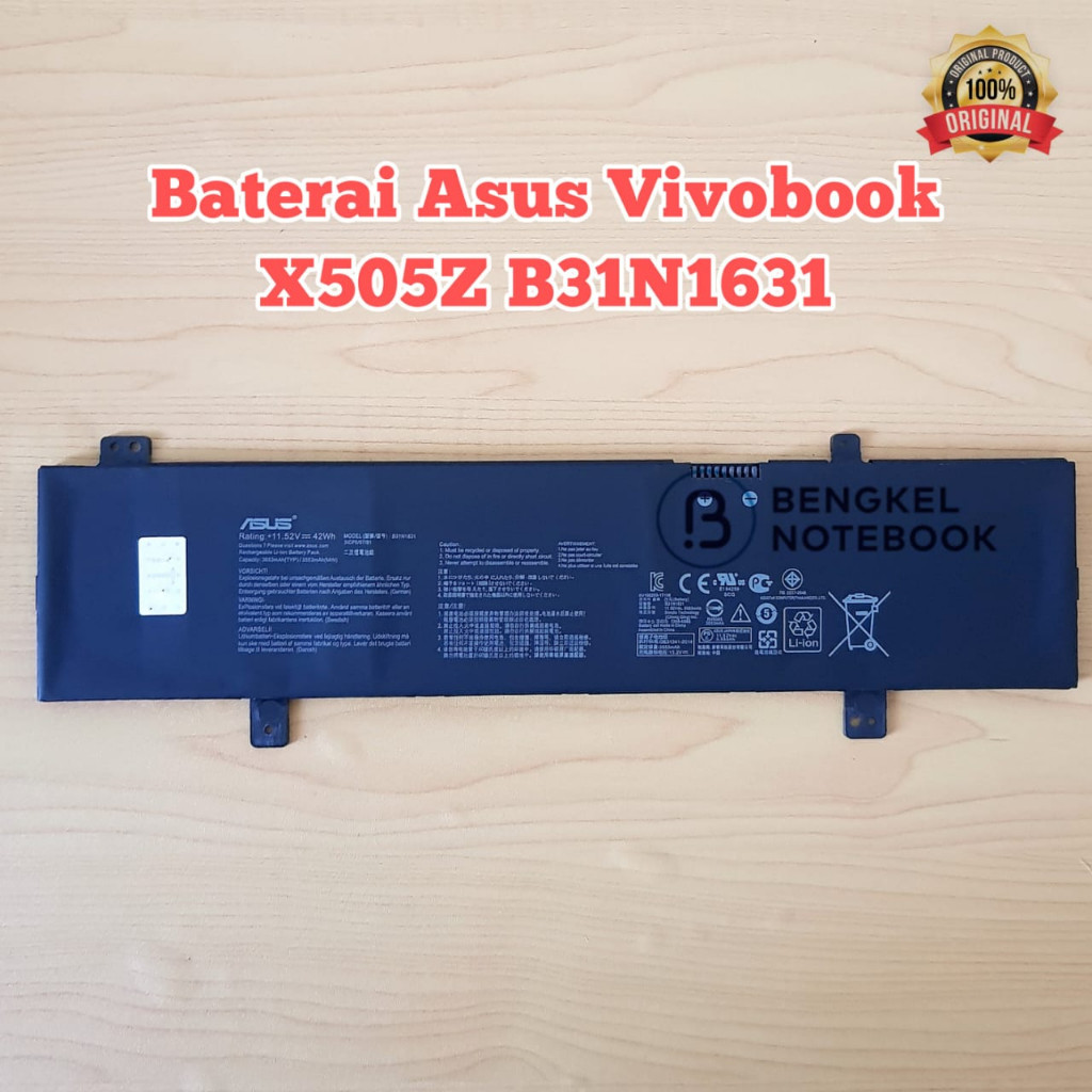 Baterai Asus VivoBook 15 X505Z F505ZA F505BA X505BA X505BP X505ZA B31N1631