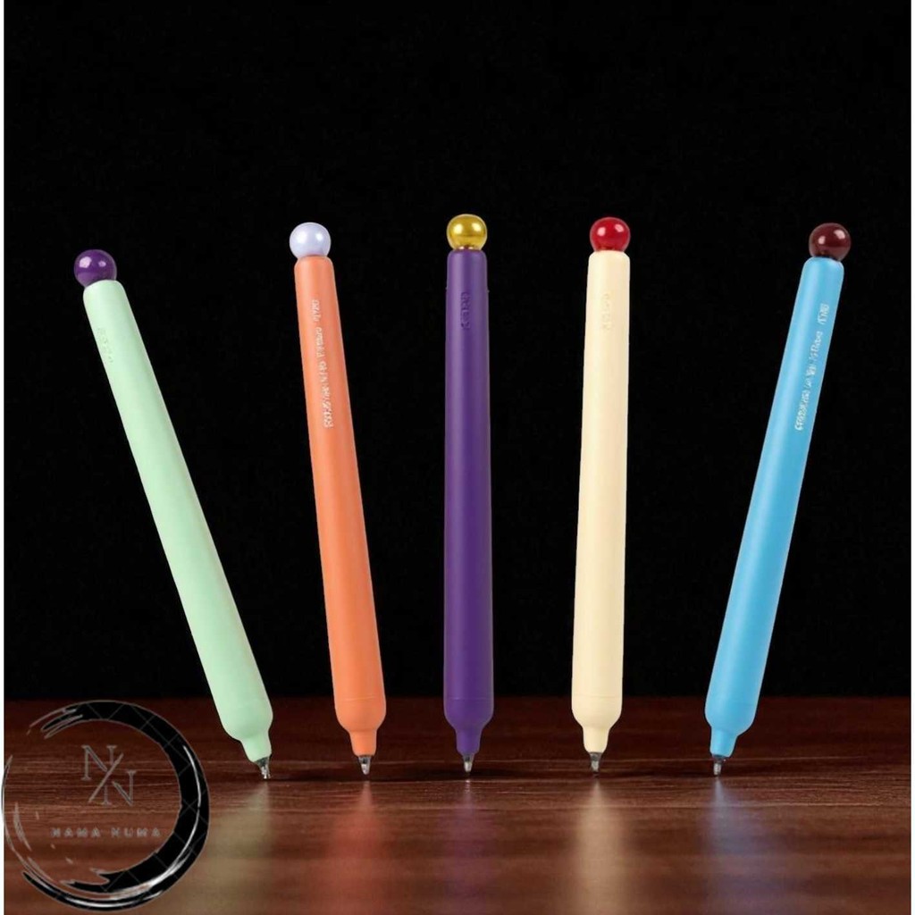 

Kaco Popup Pena Pulpen Gel Quick Dry Black Ink Vintage 0.5mm 5 PCS - K1062