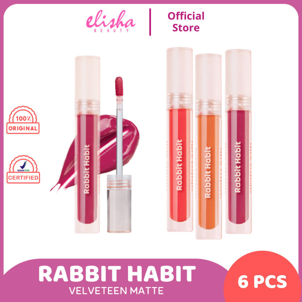 Rabbit Habit Lip Cream Velveteen Matte – Natural Matte Finish, Smudge-Proof, Vegan & Cruelty-Free