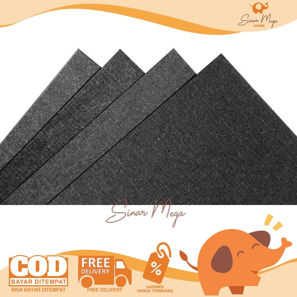 

Karton Linen Hitam(Black) Murah/ Kertas Murah