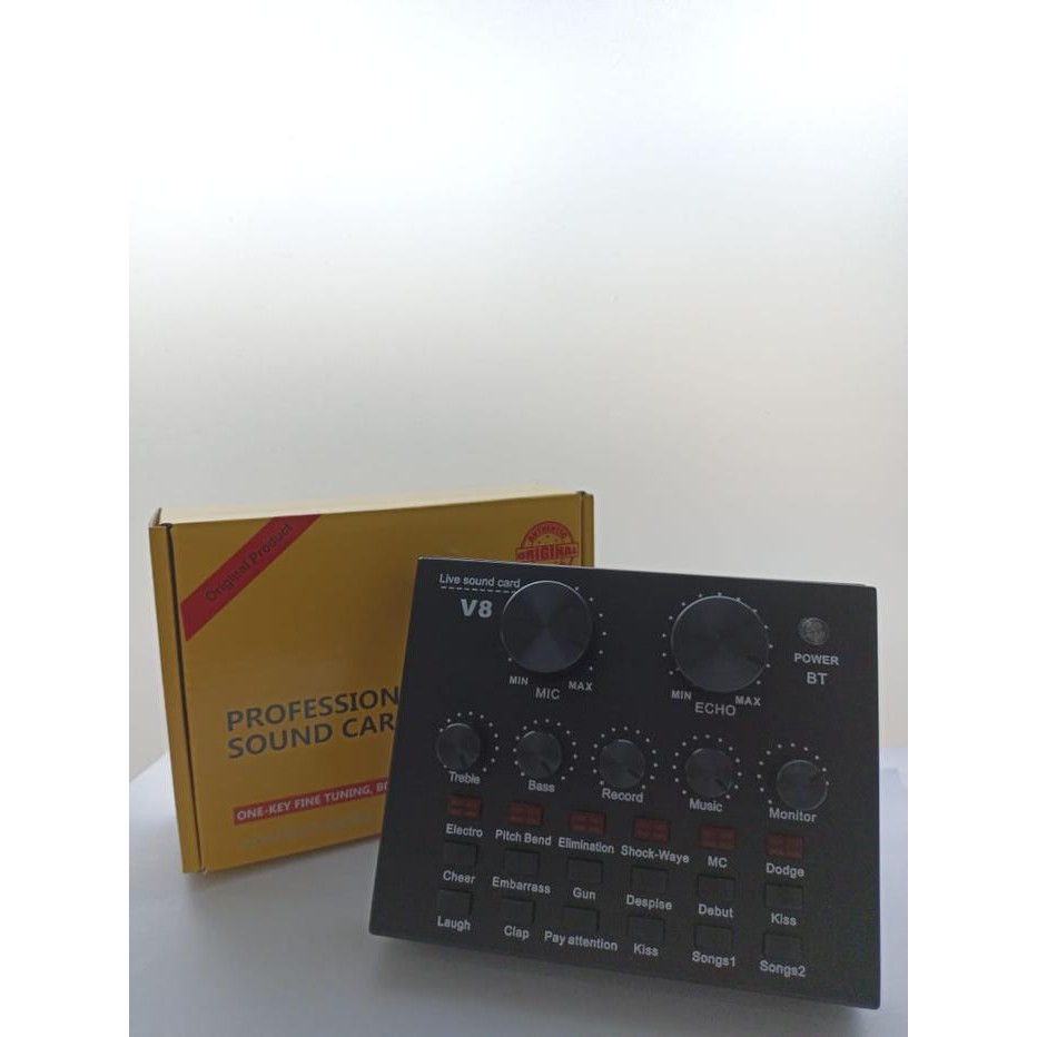 Provesional Live Soundcard V8 Audio Laptop suara surround 5.1 usb sound sound card