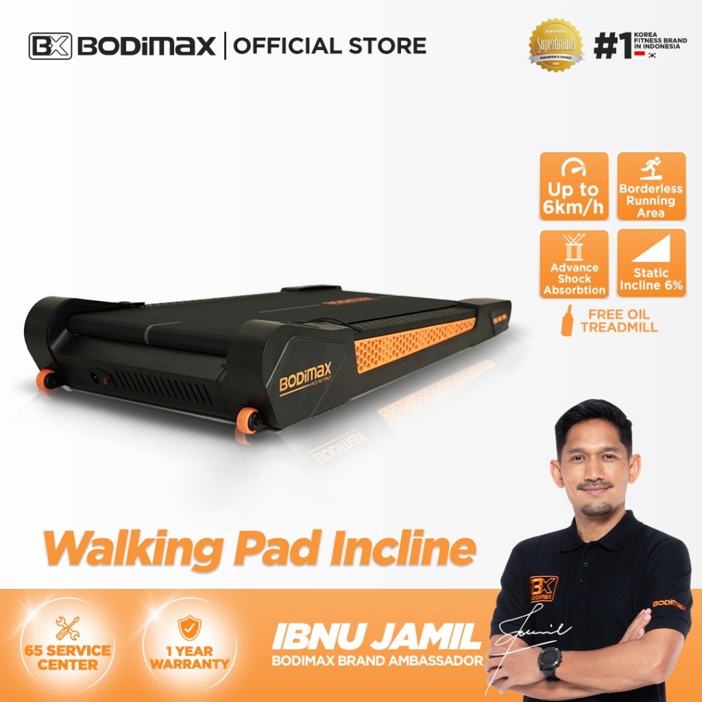 BODIMAX WALKING PAD INCLINE/ WALKING PAD / TREADMILL / TREADMIL INCLINE/ ALAT OLAHRAGA