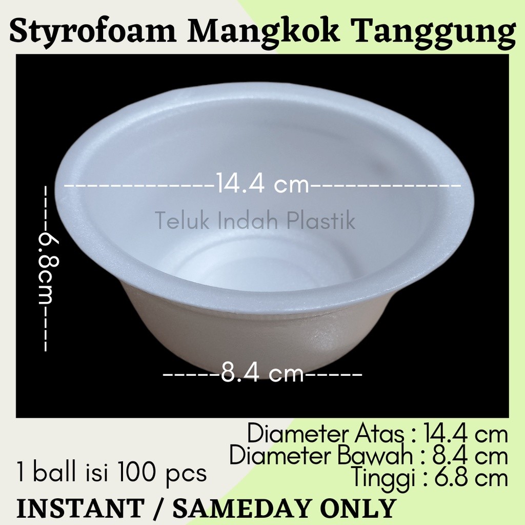 (100pcs) Styrofoam Mangkok Tanggung / Mangkok Gabus
