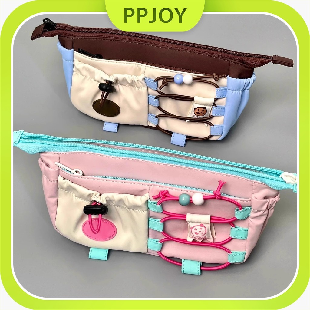 

【Ready】Tempat Pensil Tali Ikat Korea Kotak Pensil Aesthetic Kanvas Pouch Tempat Alat Tulis Perlengkapan Sekolah