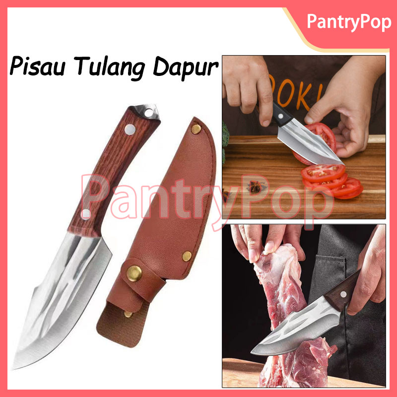 Sarung Daging Pisau Koki Pisau Jepang Super Tajam / Pisau Survival Pisau Tulang Daging / Jepang Supe