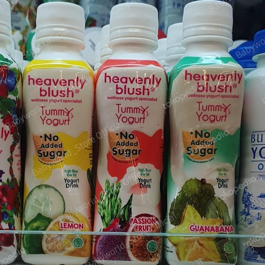 

Heavenly Blush Tummy Yogurt Drink No Sugar 180ml Rasa Lemon / Passionfruit / Guanabana
