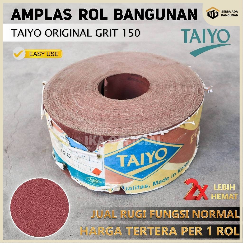 SAB OBRAL SALE JUAL RUGI MURAH SEKALI Amplas Roll Taiyo - Ampelas Meteran Taiyo - Amplas Kain Amplas