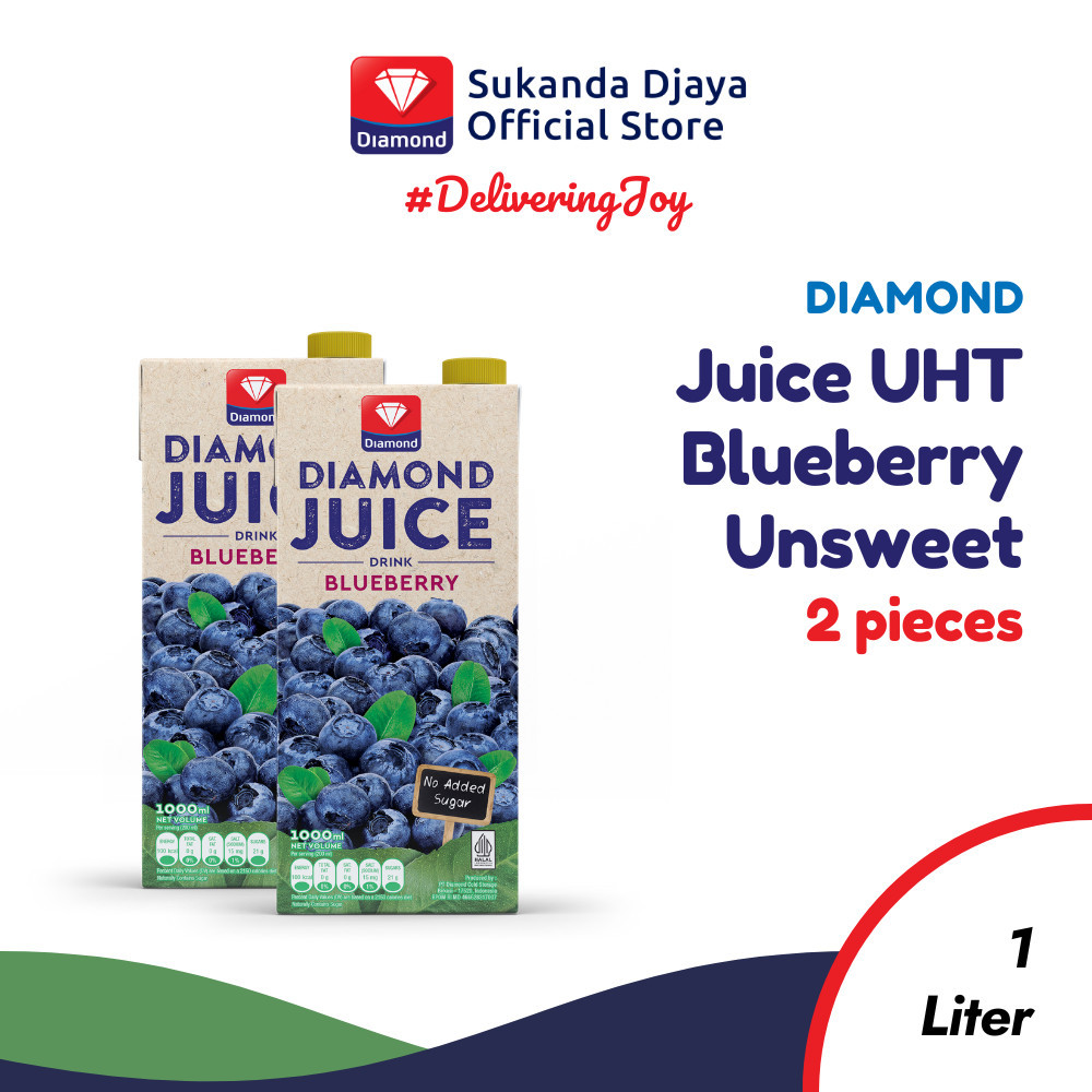 

Diamond Juice UHT Blueberry Unsweet 1000 ML [GET 2 PCS]