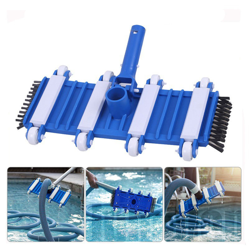 saleAlat Pembersih Kolam Renang Kepala Vakum Sikat Bawah Sisi Roda 8 Alat Pembersih Kolam Renang Kep
