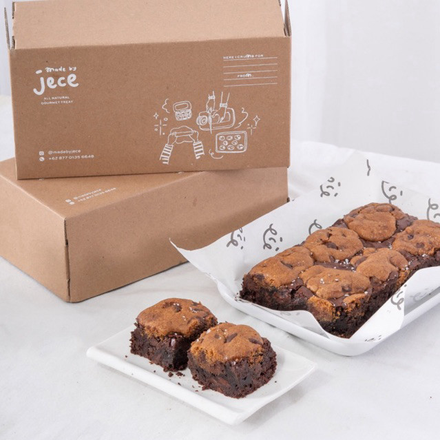 

MADE BY JECE - Dark Brokies Brownies Cookies Chocolate Premium
