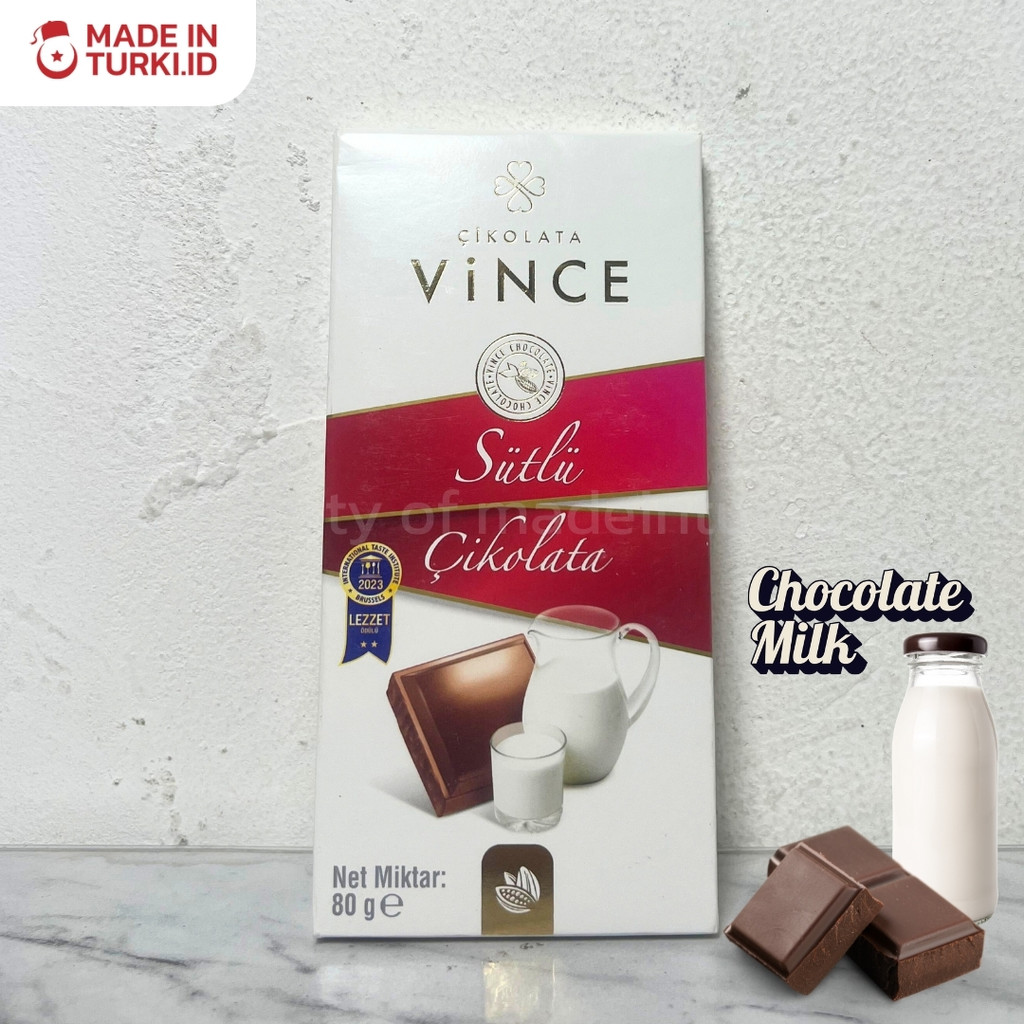 

Cikolata Vince Sultu Cikolata 80gr – Cokelat Susu Turki 100% Original madeinturki.id