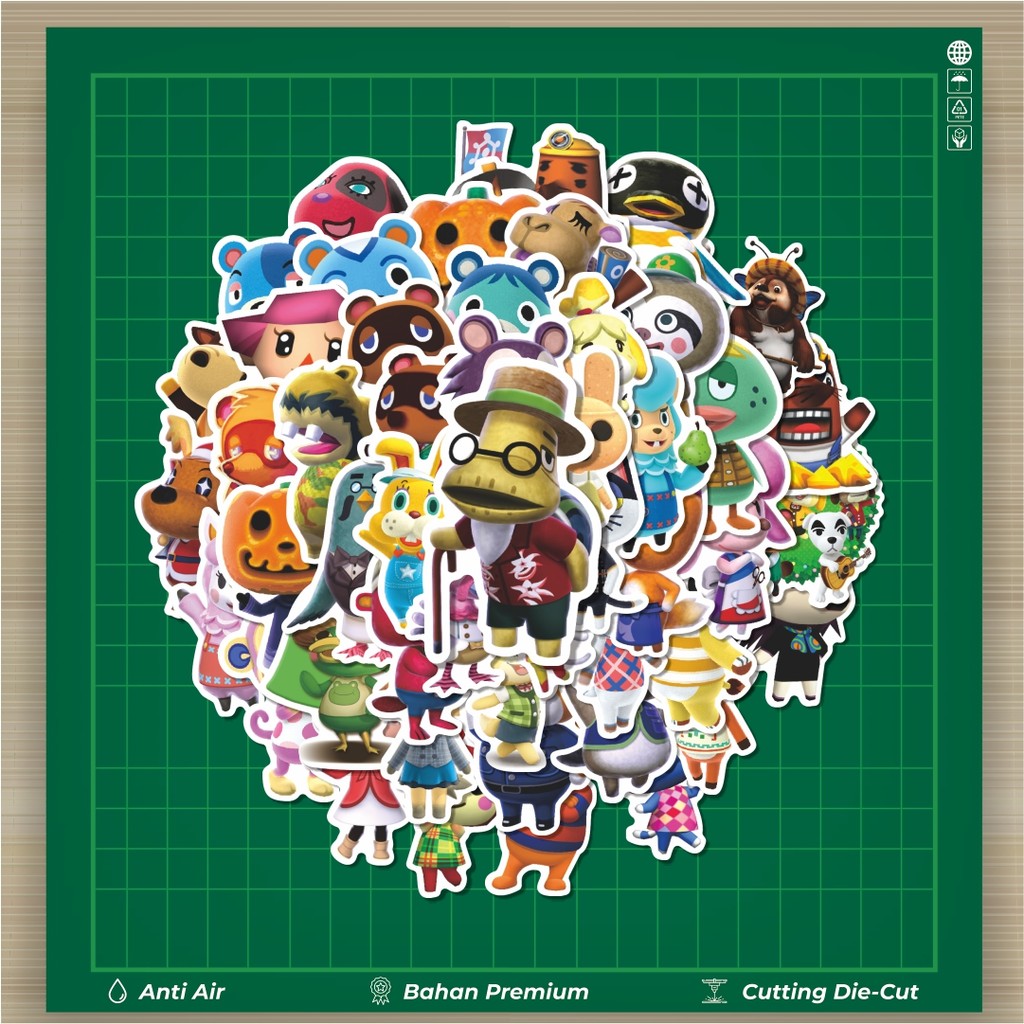 

HOT 50 PCS STIKER Stiker Game Animal Crossing Nintendo Char Mix 3 Stiker Fashion Cars Decal Dingin Kartu Album Custom Vinyl Anti Air- Sticker Aesthetic Buku Journal Koper Casing HP Tablet Laptop Helm Motor Botol Minum
